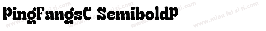 PingFangsC SemiboldP字体转换